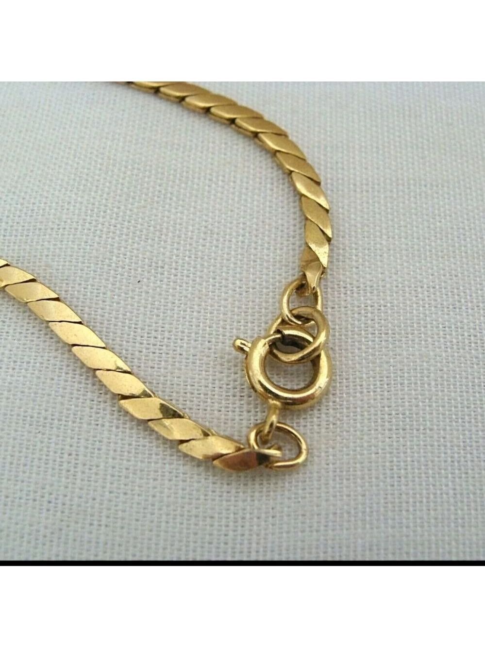 Trifari Gold-Tone And Black Enamel Leaves Necklace - Picture 5 of 6